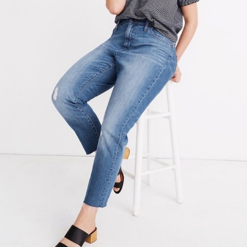 Madewell NWT The High Rise Slim Crop Boyjean